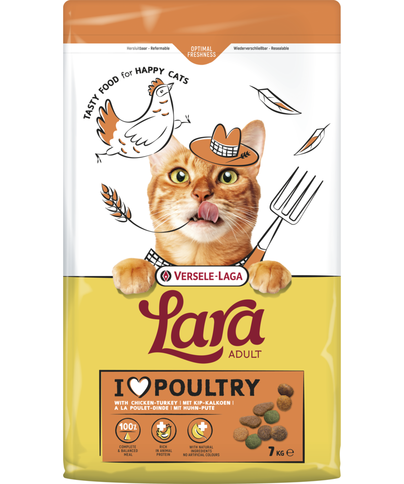 Lara adult poultry kip kalkoen 7kg