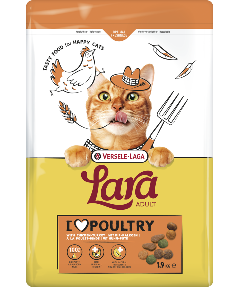 Lara adult poultry kip kalkoen 1,9kg