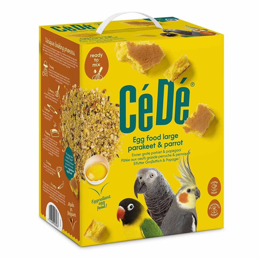 Cédé eivoer grote parkiet/papegaai 5kg