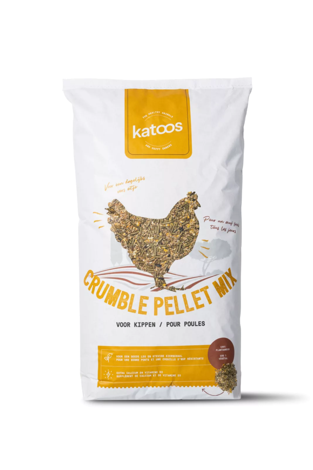 Katoos grain crumble pellet voor legkippen 18kg