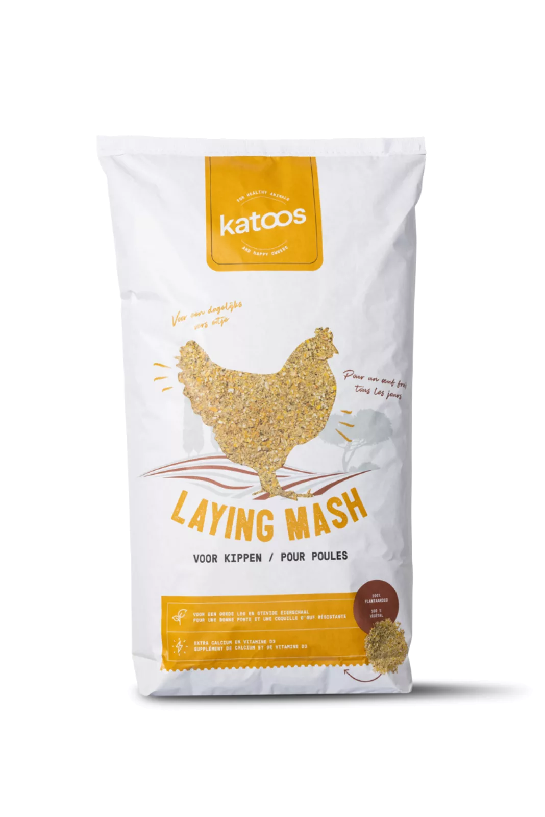 Katoos laying mash voor legkippen 18kg