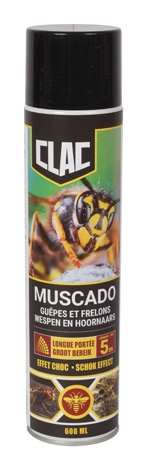 Clac muscado spray wespen en hoornaars 600ml