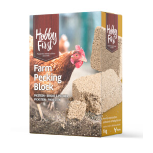 Hobbyfirst farm pecking blok 1kg