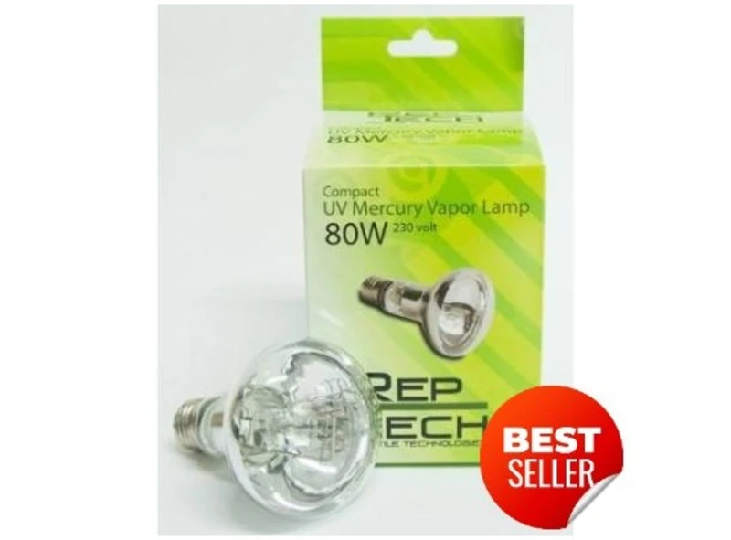 Reptech Mercury vapor UV lamp, 80 watt D80