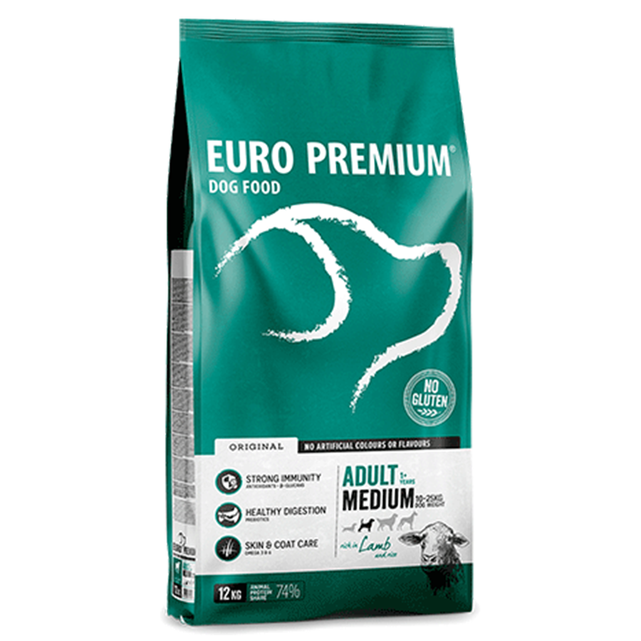 Euro Premium Adult medium  lam en rijst 3kg
