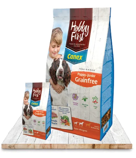 HobbyFirst Canex Puppy-junior Grainfree met eend 3kg