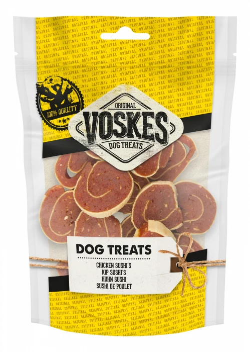 Voskes dog treats kip sushi's 100gr