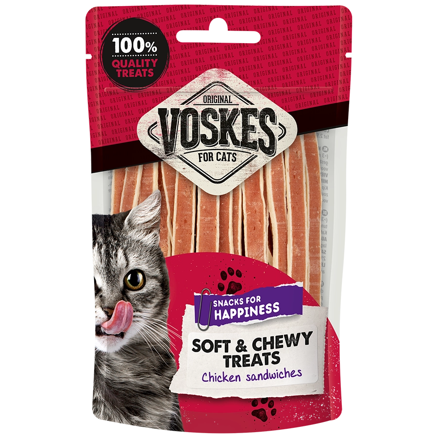 Voskes soft & chewy treats chicken sandwiches