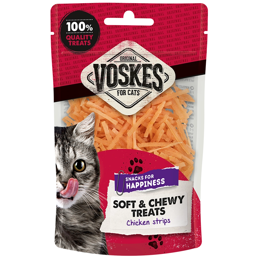 Voskes soft & chewy chicken strips