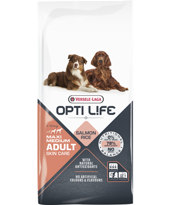 Opti Life Maxi Medium Adult Skin Care zalm en rijst 12,5kg