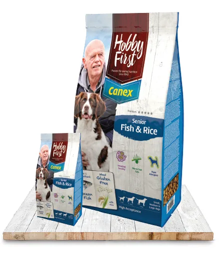 HobbyFirst Canex Senior met vis en rijst 12kg
